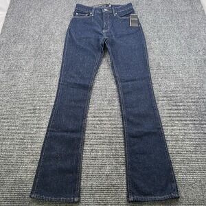 Ralph Lauren High Rise Boot Leg Blue Denim Jeans Womens Size 2 Super Stretch NWT
